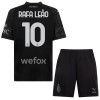 Maglia ufficiale AC Milan Rafael Leao 10 4th 2023-24 Nera per Bambino